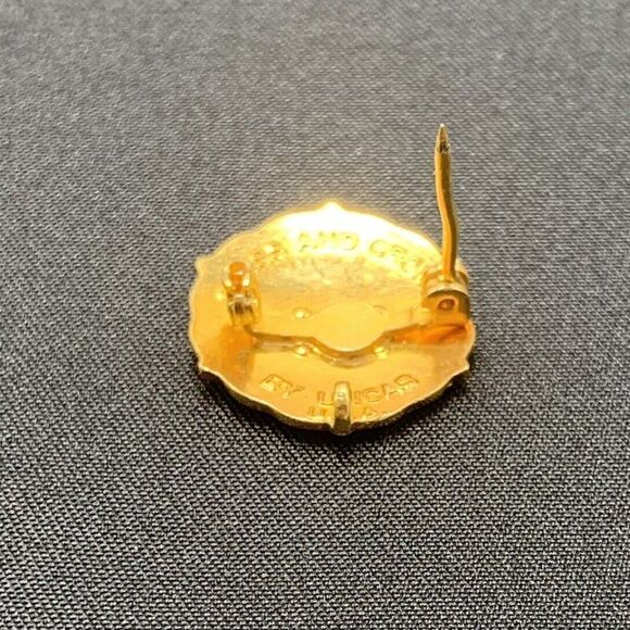 United Presbyterian Pin Vintage Sunday School Enamel Pinback Cross & Crown - Picture 4 of 5